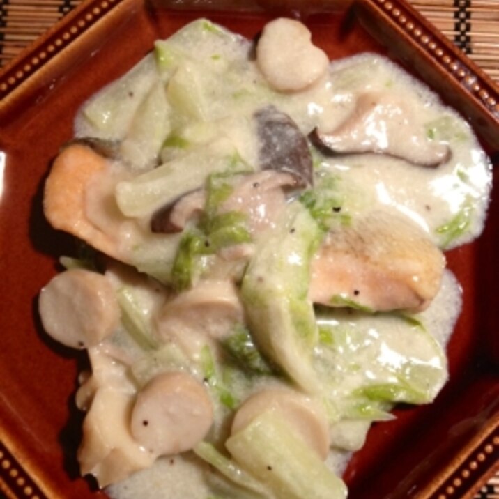 鮭と白菜の中華風クリーム煮